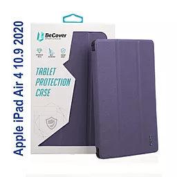 Чехол для планшета BeCover Direct Charge Pen с креплением Apple Pencil для Apple iPad Air 4 10.9 2020/2021 Purple (706798) - фото Чехол для планшета BeCover Direct Charge Pen с креплением Apple Pencil для Apple iPad Air 4 10.9 2020/2021 Purple (706798)