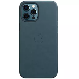 Чехол Apple Leather Case with MagSafe for iPhone 12, iPhone 12 Pro Indigo Blue
