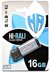 Флешка Hi-Rali 16GB Stark Series USB 2.0 (HI-16GBSTSL) Silver - фото Флешка Hi-Rali 16GB Stark Series USB 2.0 (HI-16GBSTSL) Silver