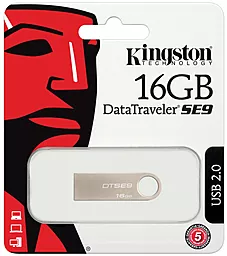 Флешка Kingston DataTraveler SE9 16Gb Silver (DTSE9H/16GBZ) - мініатюра 3