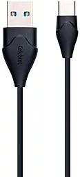 Кабель Celebrat CB-10 USB-A - Type-C 12w 2.4a 1м cable Black - фото Кабель Celebrat CB-10 USB-A - Type-C 12w 2.4a 1м cable Black