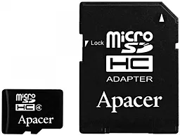 Карта пам'яті Apacer microSDHC 4GB Class4 + SD-адаптер (AP4GMCSH5-R)