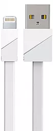 Кабель Remax Blade USB-A - Lightning 12w 2.4a 1м cable White (RC-105i) - фото Кабель Remax Blade USB-A - Lightning 12w 2.4a 1м cable White (RC-105i)