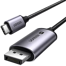 Видеокабель USB Type-C - DisplayPort v1.4 8k 60hz 1m CM556 black (25157) Ugreen - фото Видеокабель USB Type-C - DisplayPort v1.4 8k 60hz 1m CM556 black (25157) Ugreen