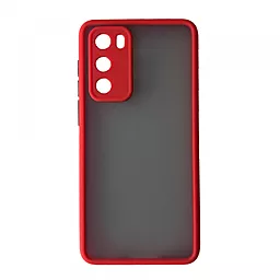 Чехол 1TOUCH Gingle Matte Huawei P40 Red/Black