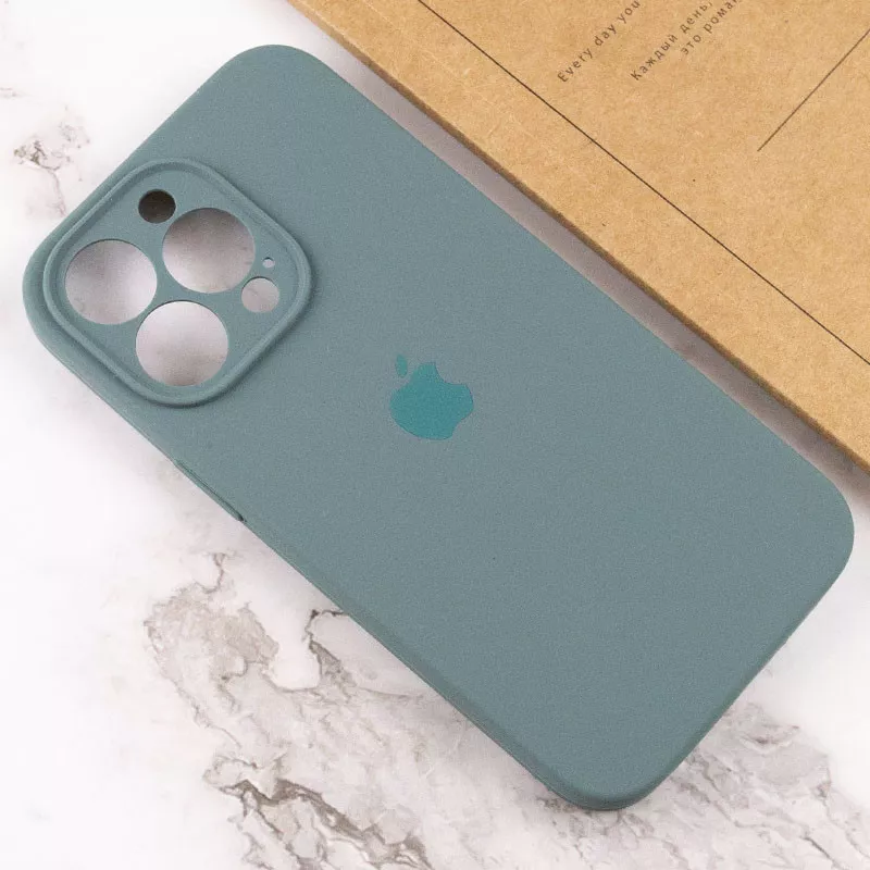 Чохол Silicone Case Full Camera для Apple iPhone 13 Pro Max Pine green - фото 3