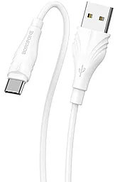 Кабель Borofone BX18 USB-A - Type-C 12w 2.4a 2м cable White - фото Кабель Borofone BX18 USB-A - Type-C 12w 2.4a 2м cable White