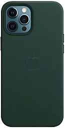 Чохол Apple Leather Case with MagSafe for iPhone 12 Pro Max Dark Green