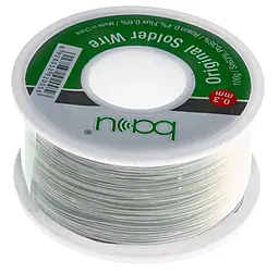 Припой проволочный Baku (Sn63Pb36Rosin0.4+Flux 0.6%) BK-100g 0.3мм 100гр на катушке - фото Припой проволочный Baku (Sn63Pb36Rosin0.4+Flux 0.6%) BK-100g 0.3мм 100гр на катушке
