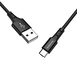 Кабель Borofone BX20 USB-A - micro USB 12w 2.4a 1м cable Black - мініатюра 4 Кабель Borofone BX20 USB-A - micro USB 12w 2.4a 1м cable Black - мініатюра 4