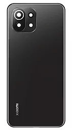 Задняя крышка корпуса Xiaomi Mi 11 Lite / Mi 11 Lite 5G / 11 Lite 5G NE со стеклом камеры Original Boba Black