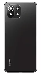 Задняя крышка корпуса Xiaomi Mi 11 Lite / Mi 11 Lite 5G / 11 Lite 5G NE со стеклом камеры Original Boba Black - фото Задняя крышка корпуса Xiaomi Mi 11 Lite / Mi 11 Lite 5G / 11 Lite 5G NE со стеклом камеры Original Boba Black