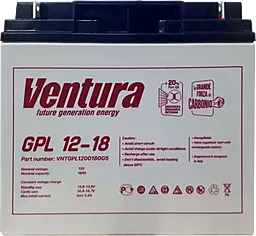 Акумуляторна батарея Ventura 12V 18Ah AGM (GPL 12-18)