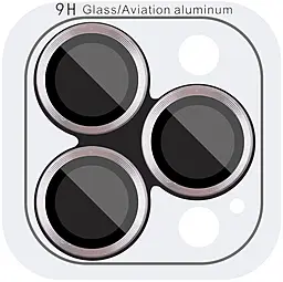 Захисне скло Epik Metal Classic на камеру для Apple iPhone 16 Pro, iPhone 16 Pro Max Titanium Gray - фото Захисне скло Epik Metal Classic на камеру для Apple iPhone 16 Pro, iPhone 16 Pro Max Titanium Gray