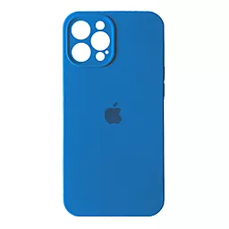 Чехол Silicone Case Full Camera Protective для Apple iPhone 12 Pro new lake blue