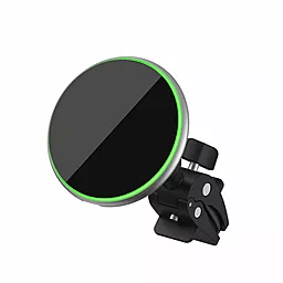 Держатель с беспроводной зарядкой WIWU CH-308 15W with MagSafe Liberator magnetic wireless charger Black - фото Держатель с беспроводной зарядкой WIWU CH-308 15W with MagSafe Liberator magnetic wireless charger Black