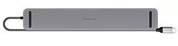 Мультипортовый USB Type-C хаб REAL-EL CQ-1000 MultiHUB Grey (EL123110005) - миниатюра 4