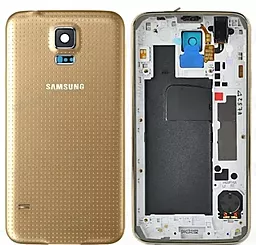 Корпус для Samsung SM-G900F Galaxy S5 Gold