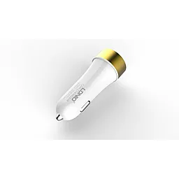 Автомобільний зарядний пристрій LDNio 3USB Car charger + Iphone 5 cable 3.4A White (DL-C30) - мініатюра 4