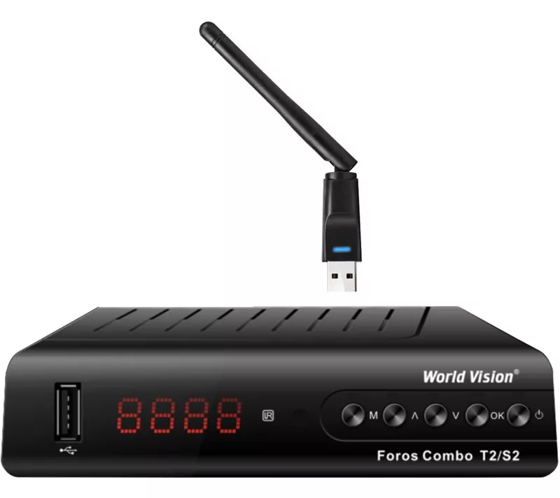 Комплект цифрового ТБ World Vision Foros Combo + Wi-Fi адаптер - фото 1