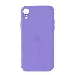 Чохол Silicone Case Full Camera Square для Apple iPhone XR  Lilac