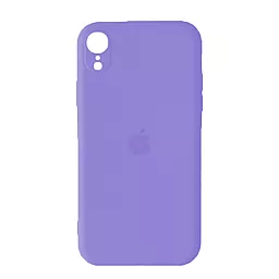 {"ru": "Чехол", "uk": "Чохол"} Silicone Case Full Camera Square для Apple iPhone XR  Lilac