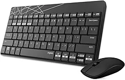Комплект (клавіатура+мишка) Rapoo (8000M) Black - мініатюра 4