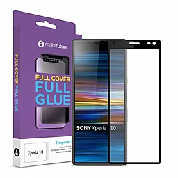 Защитное стекло MAKE Full Cover Full Glue Sony Xperia 10 Black (MGFSOX10)