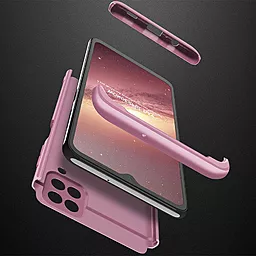 Чехол 1TOUCH GKK LikGus 360 градусов (opp) для Samsung Galaxy A22 4G, Galaxy M32  Розовый / Rose Gold - миниатюра 3