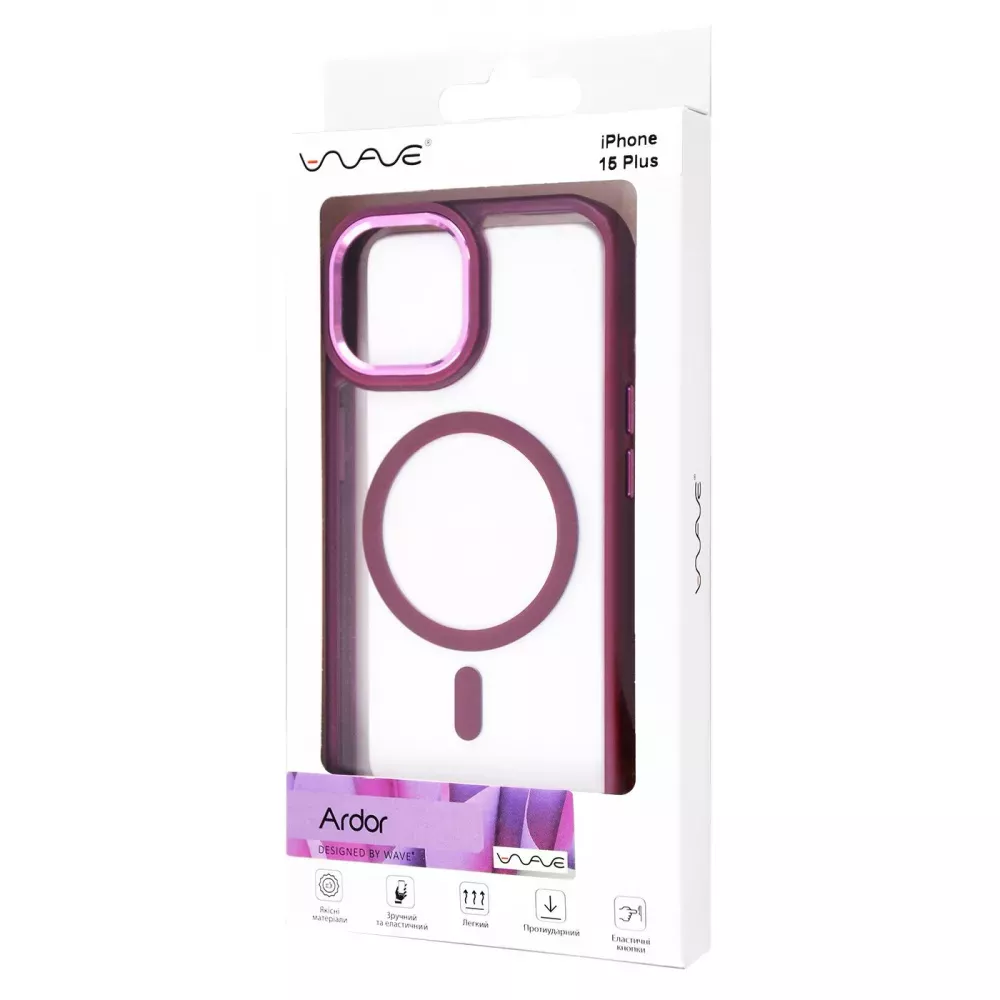 Чехол Wave Ardor Case with MagSafe для Apple iPhone 15 Plus Green - фото 2