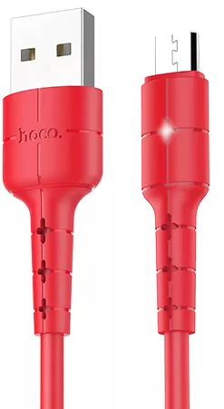 Кабель Hoco X30 Star USB-A - micro USB 10w 1.2м cable Red - фото 2