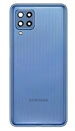Задняя крышка корпуса Samsung Galaxy M32 M325F 2021 со стеклом камеры Original Light Blue - фото Задняя крышка корпуса Samsung Galaxy M32 M325F 2021 со стеклом камеры Original Light Blue