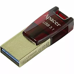 Флешка Apacer AH180 16GB Type-C Dual USB 3.1 Red (AP16GAH180R-1) - фото Флешка Apacer AH180 16GB Type-C Dual USB 3.1 Red (AP16GAH180R-1)