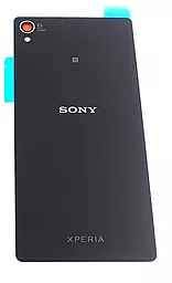 Задняя крышка корпуса Sony Xperia Z3 (D6603, D6633, D6643, D6653) со стеклом камеры Black