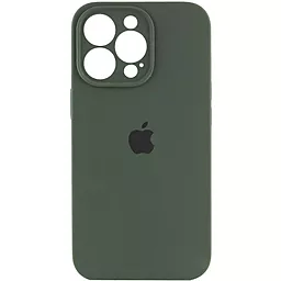 Чехол Silicone Case Full Camera for Apple IPhone 14 Pro Max Cyprus Green