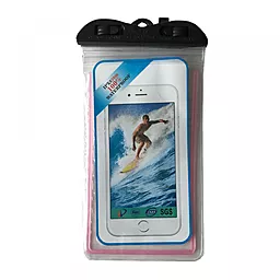 Чехол водонепроницаемый Waterproof Phosphoric для смартфонов до 7" Light Pink