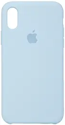 {"ru": "Чехол", "uk": "Чохол"} Silicone Case для Apple iPhone X, iPhone XS Sky Blue