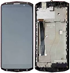Дисплей Sigma mobile X-treme PQ54 с тачскрином и рамкой, оригинал, Black