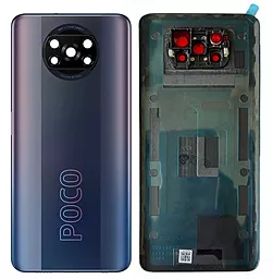 Задняя крышка корпуса Xiaomi Poco X3 Pro со стеклом камеры Original Phantom Black