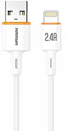 Кабель Amaya L66 USB-A - Lightning 2.4a 1м cable White - фото Кабель Amaya L66 USB-A - Lightning 2.4a 1м cable White