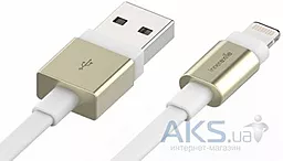 Кабель USB Innerexile Zynk Flat Lightning Cable 1.8m Gold/White (LC-003-002)