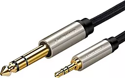 Аудіо кабель Ugreen Jack 6.35mm - mini Jack 3.5mm M/M cable 2 м gray (10628)
