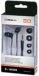Навушники REAL-EL Z-1600 Black - мініатюра 2