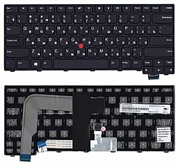 Клавіатура для ноутбуку Lenovo ThinkPad T460 T460s T460P T470S (Black Frame) чорна