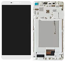 Дисплей для планшету Lenovo Phab PB1-750M + Touchscreen with frame White - фото Дисплей для планшету Lenovo Phab PB1-750M + Touchscreen with frame White