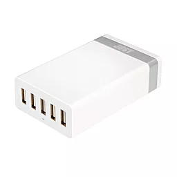 Сетевое зарядное устройство JUST Family Quint USB Wall Charger (8A/40W, 5USB) White (WCHRGR-FMLY-WHT) - миниатюра 3