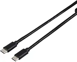 Кабель Atcom USB Type-C - Type-C 15w 3a 0.8м cable Black (12113) - фото Кабель Atcom USB Type-C - Type-C 15w 3a 0.8м cable Black (12113)