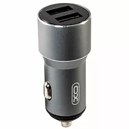 Автомобильное зарядное устройство XO CC30 2.4a 2xUSB-A ports car charger grey