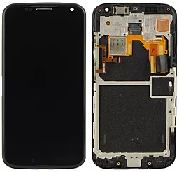 Дисплей Motorola Moto X (XT1052, XT1053, XT1055, XT1056, XT1058, XT1060) с тачскрином и рамкой, Black