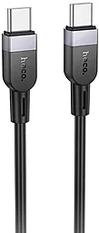 Кабель Hoco X109 USB Type-C - Type-C 60w 3a 1м PD cable Black - фото Кабель Hoco X109 USB Type-C - Type-C 60w 3a 1м PD cable Black
